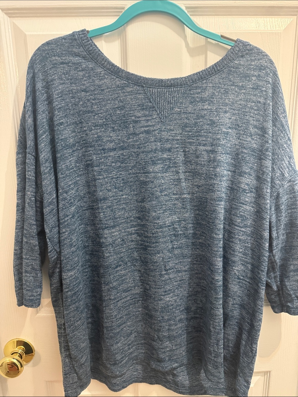 Torrid Blue Marled Boatneck Women's sleepshirt